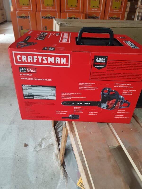 Motosierra Craftsman 54cc Barra de 20